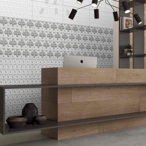 Modern Minimalist 300x600 White Glossy Ceramic Wall Tile For Commercial Projects And Professional Corporate Office Walls - Product Image 1