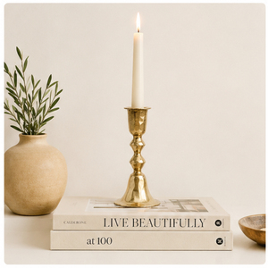 Handcrafted Hammered Gold <b>Brass</b> Taper Candle Holder Luxury Antique Metallic <b>Candlestick</b> Stand for Wedding Centerpieces - Product Image 4