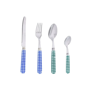 Juego de cubiertos de acero inoxidable con mango de bambú, diseño oriental, apto para lavavajillas, juegos de cubiertos para boda, en oferta. - Product Image 2