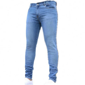 Pantalones Cargo de Mezclilla para Hombre, Corte Recto, con Botones, Transpirables, Ligeros, Cintura Media, Formales, de Verano, 100% Algodón, Precio Económico - Product Image 6
