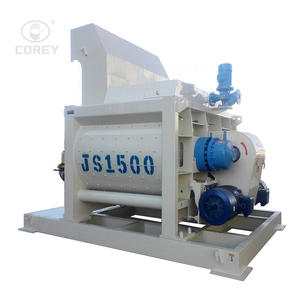 Malaxeur à béton à double arbre Js1500 de grande capacité avec élévateur - Product Image 1