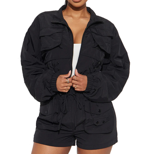 Casual Custom Baggy Windbreaker Tracksuit Female Lightweight Motivate Full Zip Track Jacket Tracksuit for Women 2026 - Product Image 5