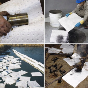 Alfombrilla Absorbente de PP N-FIBER P45 para Derrames de Petróleo, Uso Industrial, Hidrofóbica, Super Absorción Rápida, Ecológica - Product Image 3