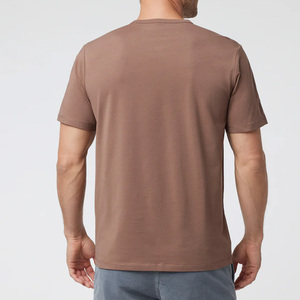 Suministro Directo de Fábrica, Camiseta Casual Moderna y Elegante para Hombre, Manga Corta, 100% Algodón, Secado Rápido, Transpirable, Empaque Personalizable - Product Image 3