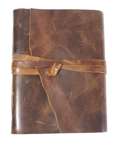 Wholesale Custom Blank Handmade Recycled Cotton Paper Leather Cover <b>Notebook</b> <b>A5</b> Hand Binding Wood And Acid Free Writing Journal - Product Image 1