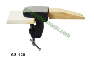 Soporte de banco con yunque combinado, herramienta para joyería, yunque de acero con base de madera, herramienta para limar y cortar metal | N.° de artículo GS-129 - Product Image 1