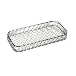 Panier en treillis métallique en acier inoxydable pour stérilisation 120x250x100mm, finition lisse, plateau pour instruments médicaux, récipient autoclavable - Product Image 6