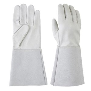 Gants de soudage TIG en cuir résistant à la chaleur avec doublure en Kevlar, logo personnalisé OEM, gants de travail de protection industrielle en coton - Product Image 1