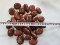 Полированные натуральные красные речные камни для ландшафтного дизайна