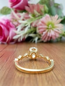 VVS Lab Grown 2ct Oval Cut Diamond Classic Engagement Wedding Anniversary <b>Ring</b> Women's 14k Solid Gold Prong Setting IGI - Product Image 3