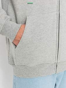 Comfortable <b>Thick</b> Cotton Blend Zip Up Hoodie Men Soft Knit <b>Cardigan</b> Style Gym Sweatshirt Warm Active Outerwear - Product Image 6