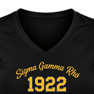 Camiseta de Manga Larga para Mujer SGRHO, Sigma Gamma Rho, Logotipo Personalizado de la Hermandad Griega, Cuello Redondo, Algodón, Ropa de Moda al por Mayor - Product Image 4