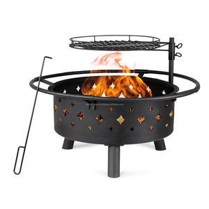 Fire Pit Ring, also referred to as a bonfire fire ring, which is designed for outdoor use in backyards, patios, and for <b>camping</b>. - Product Image 2