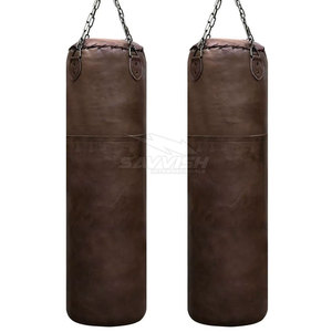 Saco de Boxeo de Cuero PU Duradero de Alta Calidad al por Mayor con Relleno de Arena, Saco de Boxeo Personalizable para Entrenamiento de Artes Marciales - Product Image 2