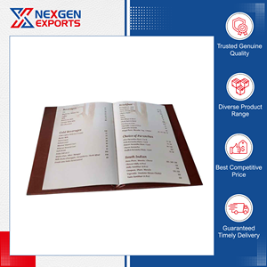 Profesionales en la Venta de Porta Menús de Cuero PU de Diseño Moderno y Lujoso de Primera Calidad para Compradores Mayoristas - Product Image 3