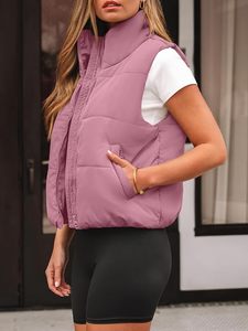 Gilet matelassé léger et isolant pour femme, fabricant OEM, logo personnalisé, veste sans manches matelassée pour femme, vente en gros - Product Image 5
