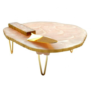 Artizon Studio Glossy Finish Epoxy Resin Luxury <b>Cake</b> <b>Stand</b> Platter Birthday Party Decorative Dessert Display Hand Wash Only - Product Image 1