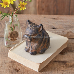 Meilleure vente, ornement de jardin en fonte rustique antique, top tendance, mini coq de table, coq, taureau, figurines de bureau pour ferme - Product Image 2
