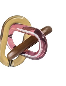 Décor mural en chaîne de bois moderne personnalisé, fait main, design Art Déco, ornement suspendu pour la maison, prêt pour un mariage - Product Image 2