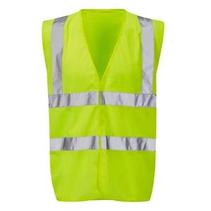 Chaleco de Seguridad Reflectante Fluorescente de Alta Visibilidad, Certificado ANSI Clase 1, Impermeable, con Luz LED Intermitente, Malla de Poliéster de Alta Calidad, Color Naranja - Product Image 6