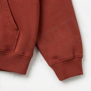 Sweat à capuche en molleton de coton de qualité supérieure, imprimé et brodé sur mesure, coupe oversize, écologique, style streetwear décontracté pour l'hiver - Product Image 6