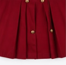 Manteau long en laine rouge pour homme, style frak historique, à bouton unique, col montant, reproduction uniforme, vêtement d'extérieur - Product Image 6