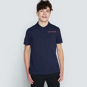 Camisetas Polo Escolares de Manga Corta, Corte Regular, de Algodón, con Serigrafía Personalizada, para Niños y Niñas - Product Image 1
