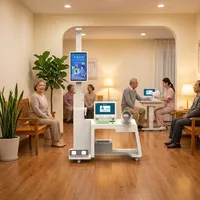 Huasheng Medical OEM Integrasi Data Cloud Kesehatan Cerdas Multi-skenario Layar Sentuh Layanan Mandiri Telemedicine Kesehatan