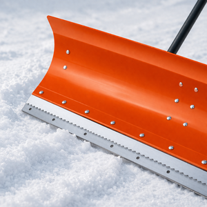Pousse-neige robuste de 126 cm avec poignée en D, lame en acier, pelle à neige pour allée, trottoir, outils d'hiver, couleur orange ODGWTO006 - Product Image 4