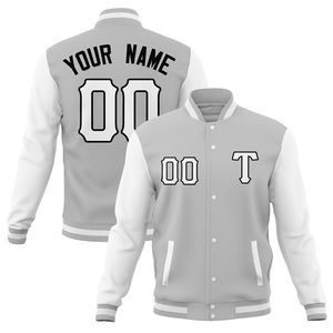 Chaqueta Varsity Personalizada 100% Poliéster con Cuello Alto, Nombre del Club Deportivo, Letras de Béisbol, Logotipo Universitario, Diseño con Letras - Product Image 1