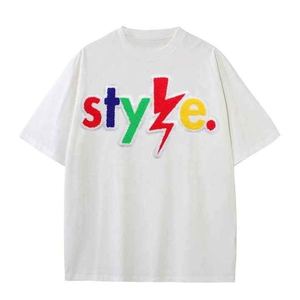 T-shirts pour hommes personnalisés avec logo imprimé en relief, délavés à l'acide, coupe oversize à épaules tombantes, style boxy, en jersey vierge, vente en gros, 100% coton peigné - Product Image 2