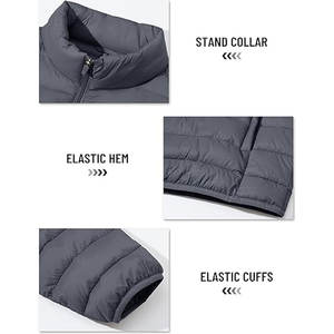 Veste matelassée légère pour homme, coupe ample, résistante à l'eau, avec isolation thermique, fabricant OEM et vente en gros - Product Image 5