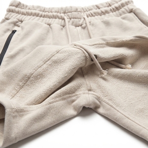 Premium Cotton Blend Casual Drawstring <b>Shorts</b> with <b>Zipper</b> Pocket Soft Comfortable Everyday Wear for Men and Women - Product Image 5