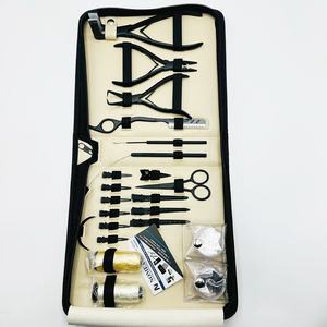 Kit de pinces d'extension de cheveux professionnelles-Logo personnalisé durable en acier inoxydable de qualité chirurgicale de précision pour un usage commercial - Product Image 1