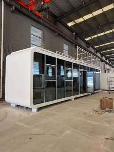 Casa Modular Prefabricada de Diseño Moderno, Tipo Contenedor, de 20, 30 y 40 pies, con Terraza, Estilo Cabaña <span class=keywords><strong>Apple</strong></span>, para Vivienda de Lujo en Jardín - Product Image 1