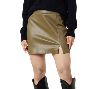 Jupe en cuir, nouvelle collection 2024, fabrication en coton, qualité supérieure, jupes en cuir véritable pour femme avec logo personnalisé imprimé, prix le plus bas - Product Image 1
