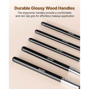 Set de 34 Brochas de Maquillaje Profesionales con Cerdas Suaves Ergonómicas para Base, Difuminado, Sombra de Ojos, Corrector y Colorete - Product Image 5