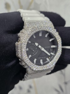 นาฬิกา Pahal Jewels รุ่นลิมิเต็ดอิดิชั่น สำหรับทุกเพศ หรูหรา ระบบอนาล็อก-ดิจิตอล ตัวเรือนสแตนเลสประดับโมอิสซาไนต์ หน้าปัดคริสตัลแซฟไฟร์ กันน้ำ 20BAR - Product Image 2