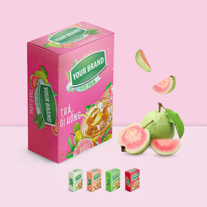 Productos DE EXPORTACIÓN DE Vietnam, bebida en polvo de fruta de guayaba rosa, ingredientes personalizados, bebida de desintoxicación en polvo, cajas de papel dúplex, muestras de té - Product Image 1