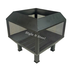 Foyer extérieur classique résistant à la chaleur, design autoportant, pour brûler du charbon/du bois, idéal pour l'extérieur et le barbecue - Product Image 1