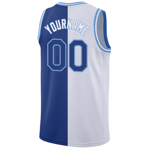 Maillots de basket-ball OEM les plus vendus, bleu et blanc, séchage rapide, maillot de basket-ball pour hommes, vente en gros, vêtements de sport réversibles par sublimation - Product Image 2