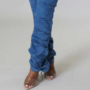 Jean en coton sur mesure pour femme – Denim extensible et respirant, idéal pour l'été et les tenues décontractées, disponible en grandes tailles pour filles - Product Image 5