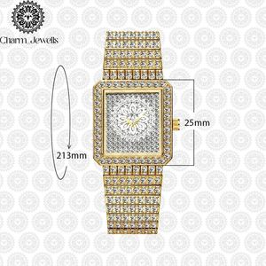 Reloj de Lujo Vintage para Hombre Charm_Jewells, Caja de Acero Inoxidable de 40 mm, Movimiento Mecánico Analógico, Cronógrafo, Detalles de Diamantes, Cristal - Product Image 4
