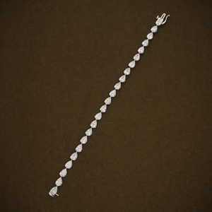 Pulsera de tenis de lujo con 55 diamantes cultivados en laboratorio para mujer, certificada por IGI, oro de 14K, elegante regalo de joyería para bodas y fiestas - Product Image 3