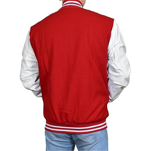 Polyester Blank Varsity Jackets Custom Embroidered Print Logo Letterman Varsity Jacket for <b>Men</b> - Product Image 5