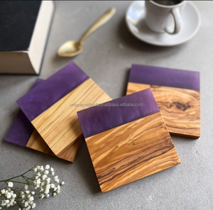 2025 Posavasos de madera de lujo modernos Posavasos de té de mármol de madera cuadrados y redondos para el hogar Oficina al por mayor al mejor precio - Product Image 5