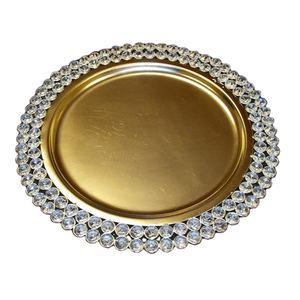 Big decorative <b>charger</b> <b>plate</b> round metal serving <b>plate</b> hammered texture dinning table decorative serving <b>charger</b> <b>plate</b> - Product Image 2