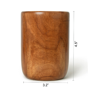 แก้วน้ำไม้ธรรมชาติ งานฝีมือดั้งเดิม แก้วไวน์ไม้ทำมือ ขายดีที่สุด - Product Image 5