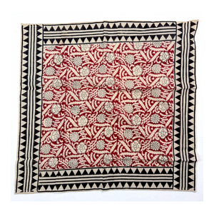 Women Ethnic <b>Bandana</b> <b>Scarf</b> Square Neck Gaiter Floral Headscarf Winter Hair Wrap Polyester - Product Image 5
