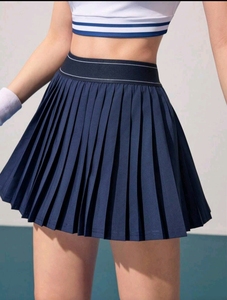 Women Pleated Tennis <b>Skirt</b> Athletic Golf Skort Elastic Waist Sports Short Custom Logo Available In all Colors - Product Image 1